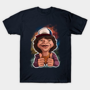 Dustin thumbs up caricature T-Shirt